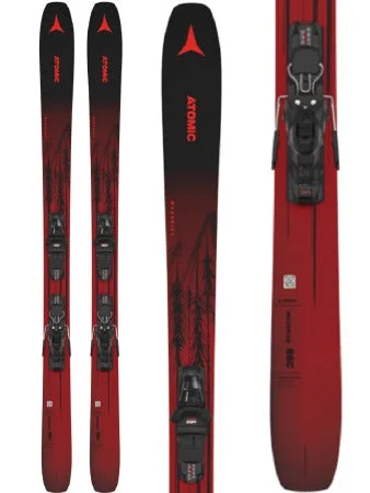 Best skis for tight slopes-Atomic Maverick 86 C LT Skis + M10 GW Bindings 2024