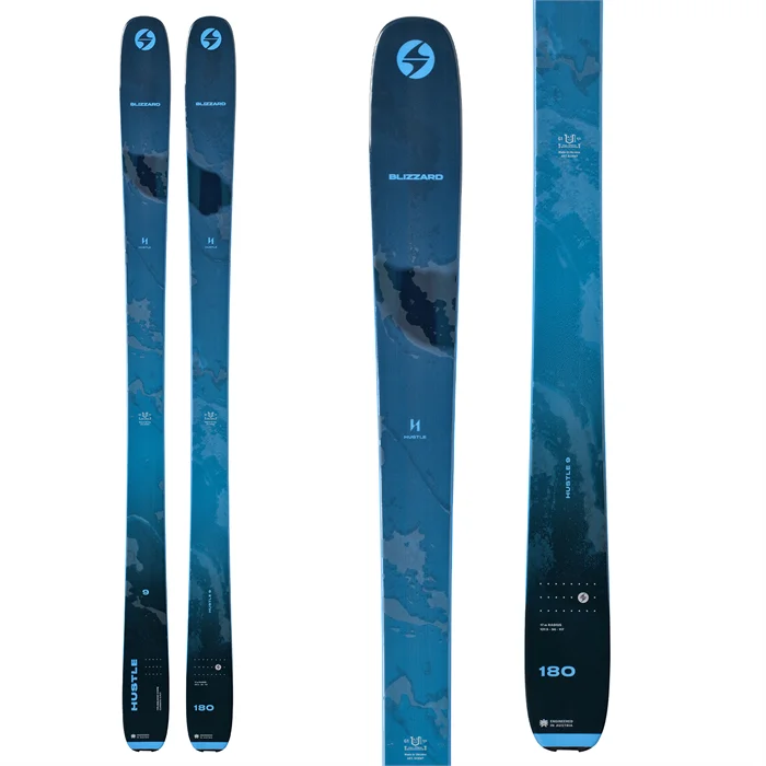 Skis for intermediate men-Blizzard Hustle 9 Skis 2023