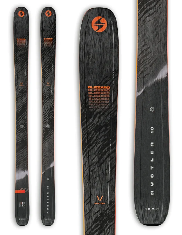 Skis with stable bindings-Blizzard Rustler 10 Skis 2025