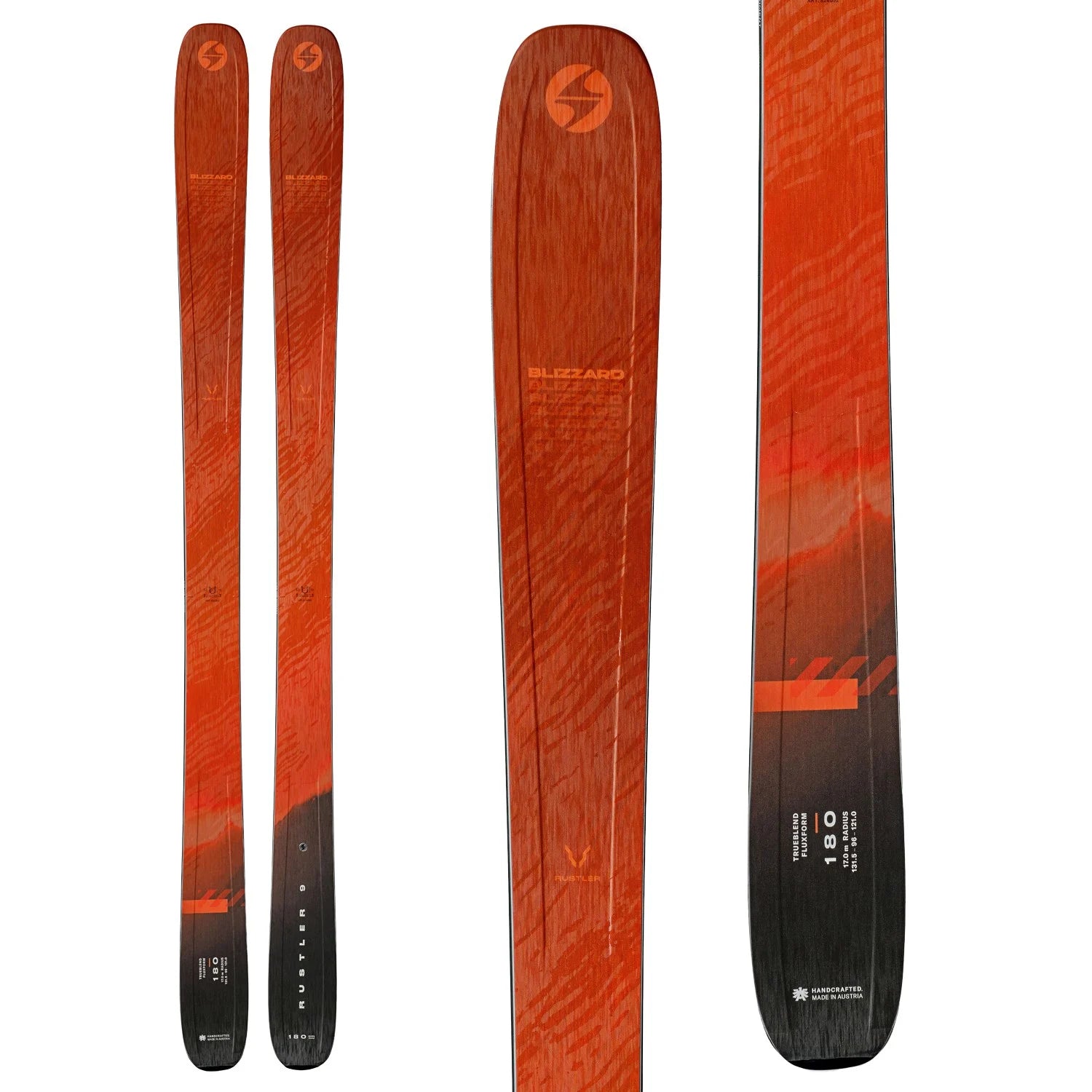 Affordable skis for seniors-Blizzard Rustler 9 Men's Freeride Ski 2025