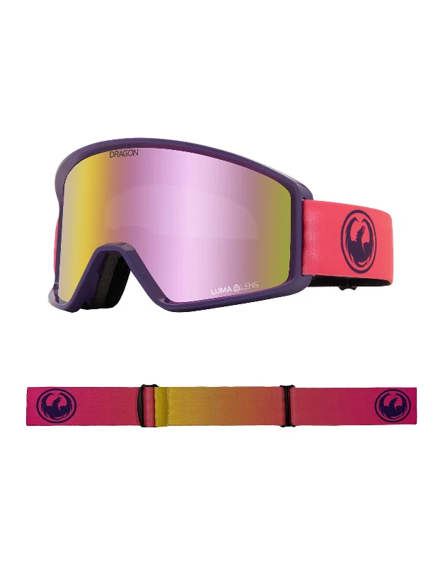 Goggles with bumpy straps-Dragon DXT OTG Ski Goggles