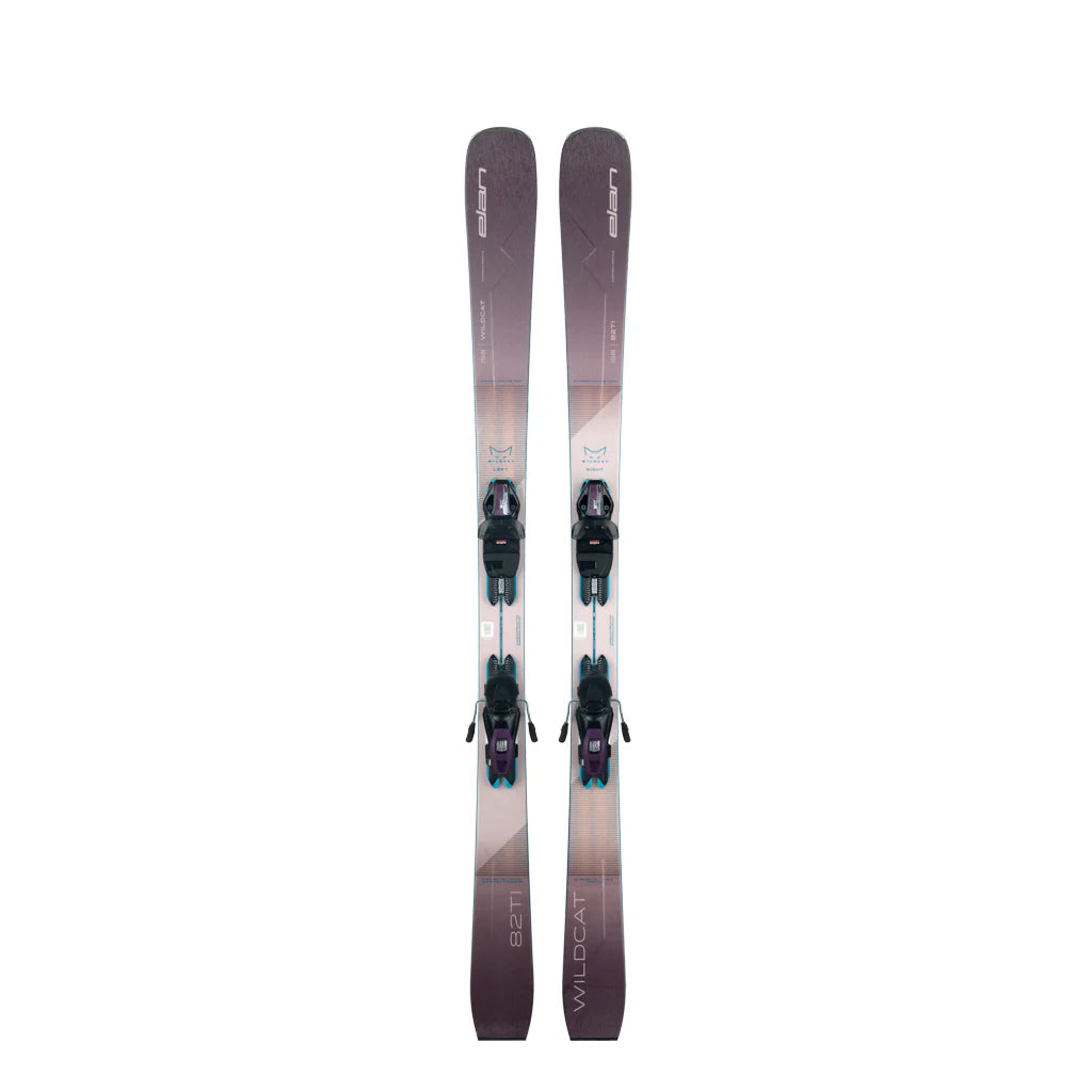 Affordable skis for pros-Elan Wildcat 82Ti Ski + PS EL 9.0 GW Binding 2025