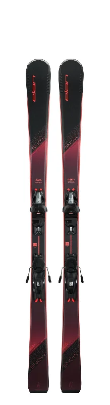 Skis with flexible edges-Elan 2024 SNOW LS Ski + EL9.0 DB586018 Binding