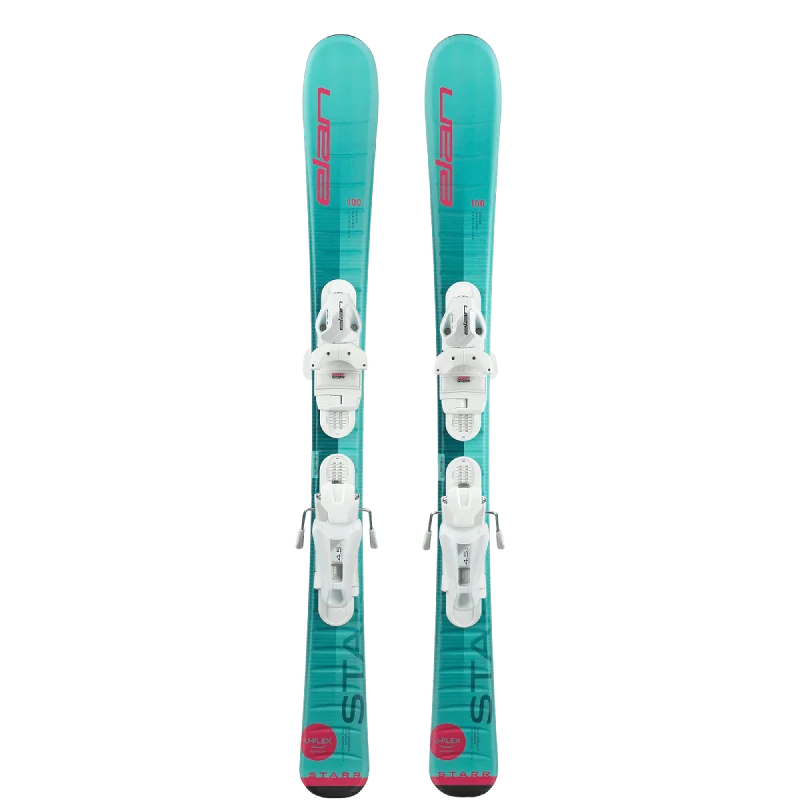 Durable skis for teens-Elan 2024 STARR Junior Ski + EL 4.5 DB929022 Binding