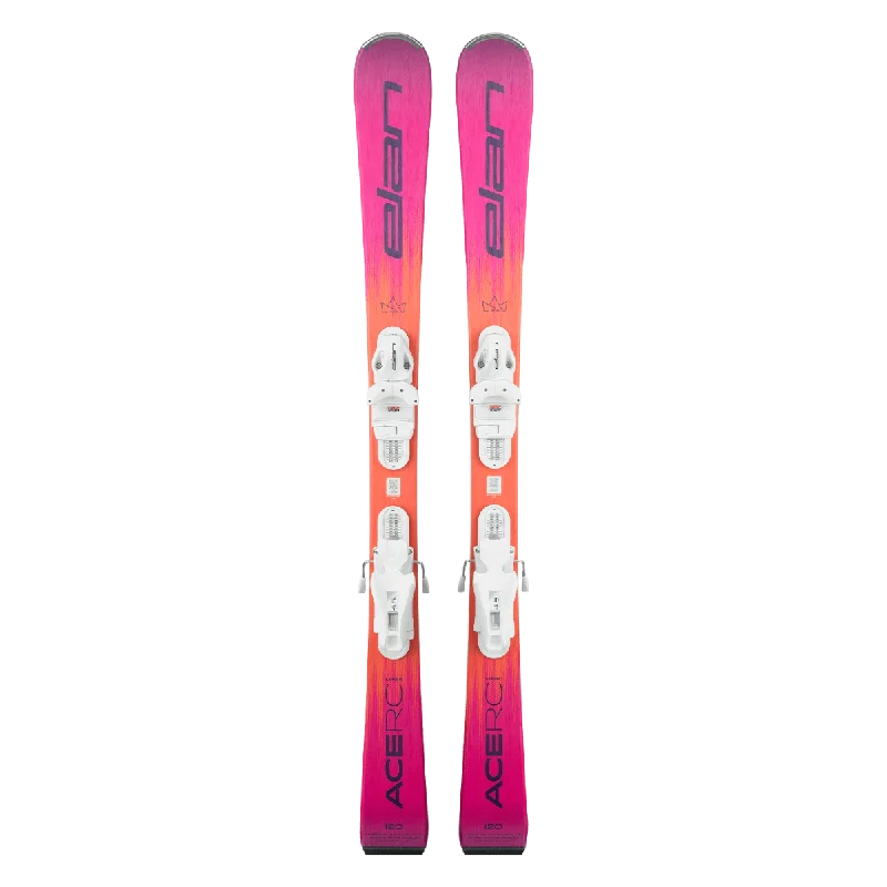 Top skis for powder descents-Elan RC MAGIC JRS Ski + EL 7.5 DB828022 Binding 2025