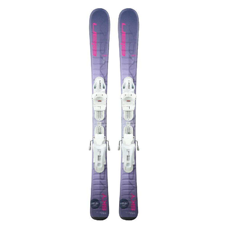 Skis with grippy edges-Elan SKY Junior Ski + EL 7.5 DB828022 Binding 2025