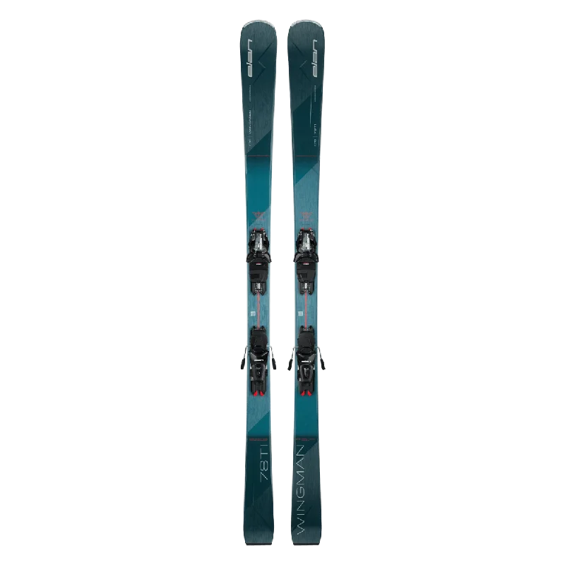 Affordable skis for experts-Elan WINGMAN 78 TI PS Ski + ELS 11.0 DB484018 Binding 2025