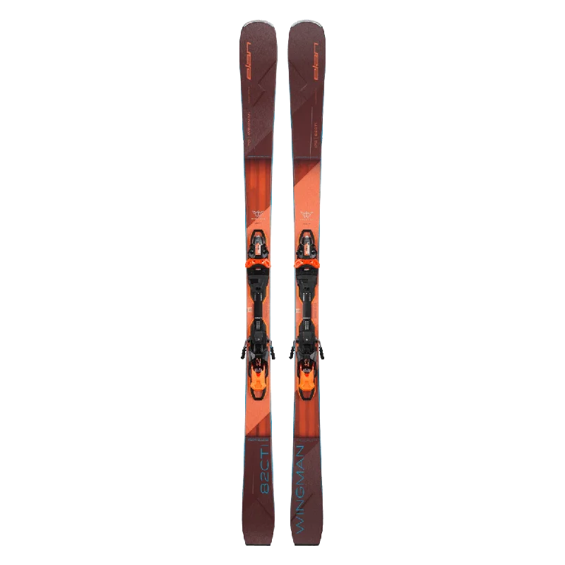 Skis for intermediate teens-Elan WINGMAN 82 CTI FX Ski + EMX 12.0 DB192319 Binding 2025