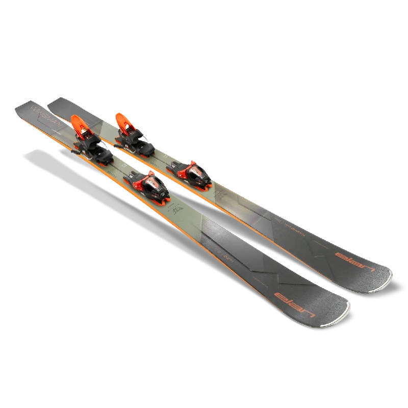 Skis with sharp edges-Elan WINGMAN 82 TI PS Ski + ELX 11.0 DB383218 Binding 2025