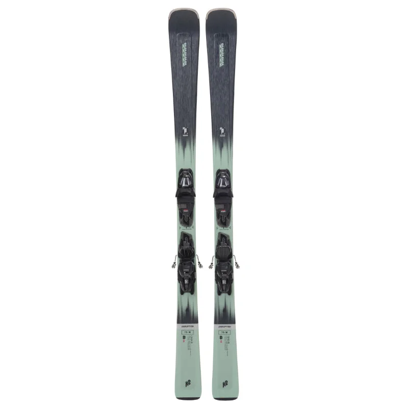 Skis for hard trails-K2 Disruption 75 W + QC10 Skis - Women's 2024