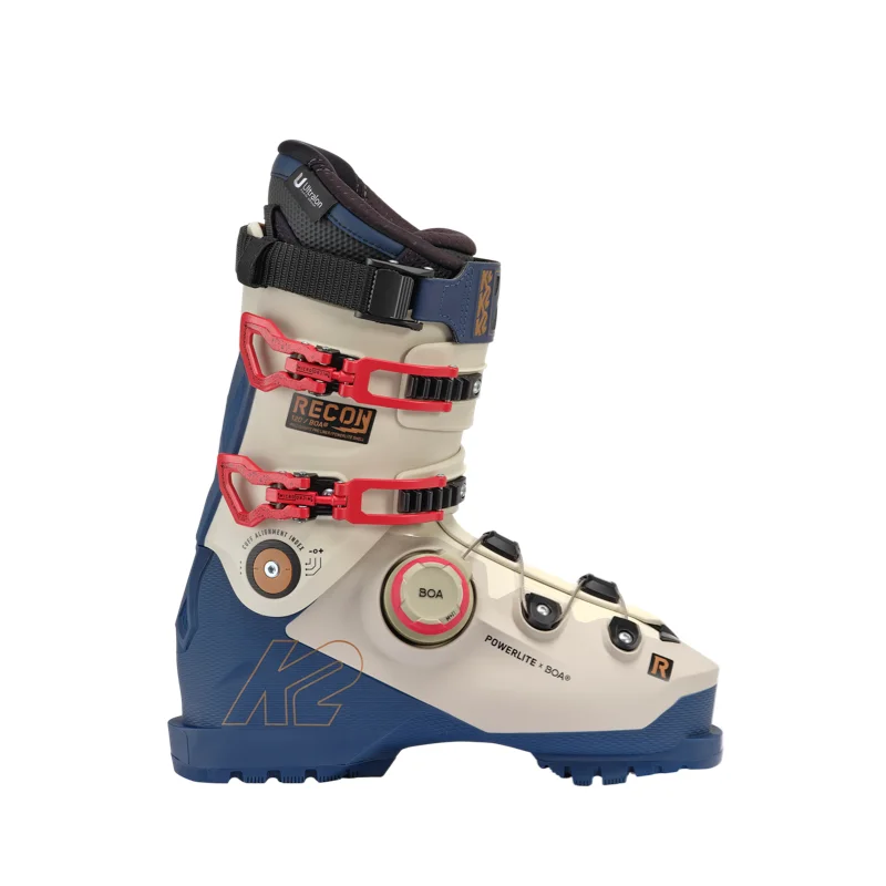 Ski boots for breathability-K2 Recon 120 BOA Ski Boots 2025