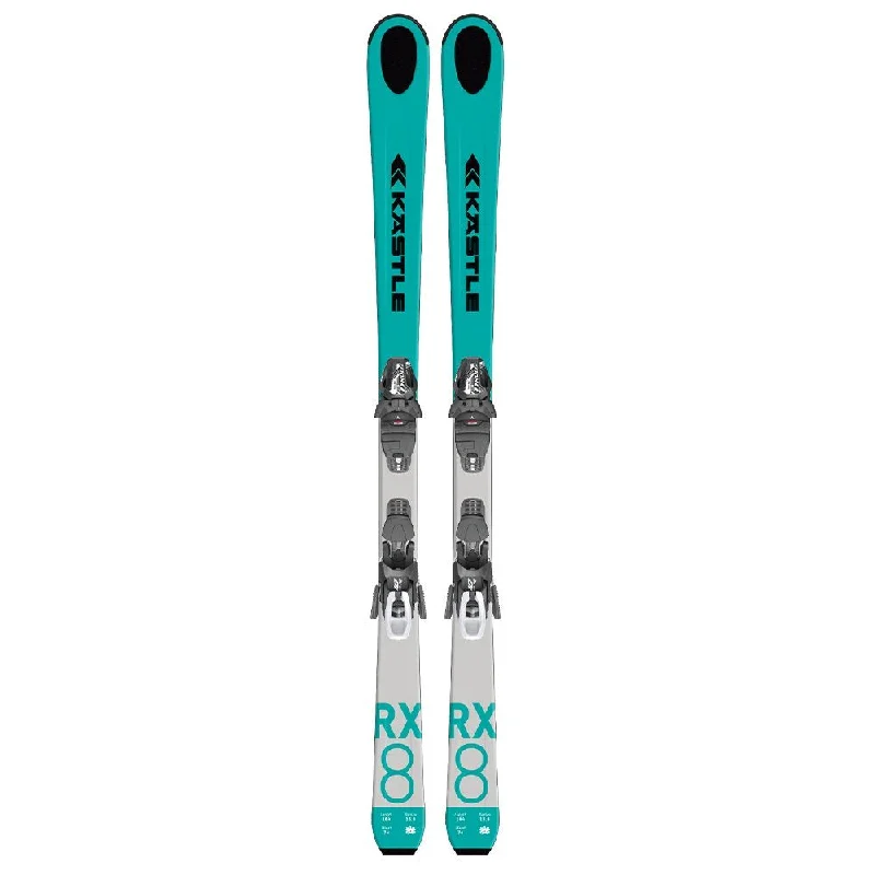 Skis for beginner pros-Kastle RX8 Skis 2025 (Bindings Mounted)