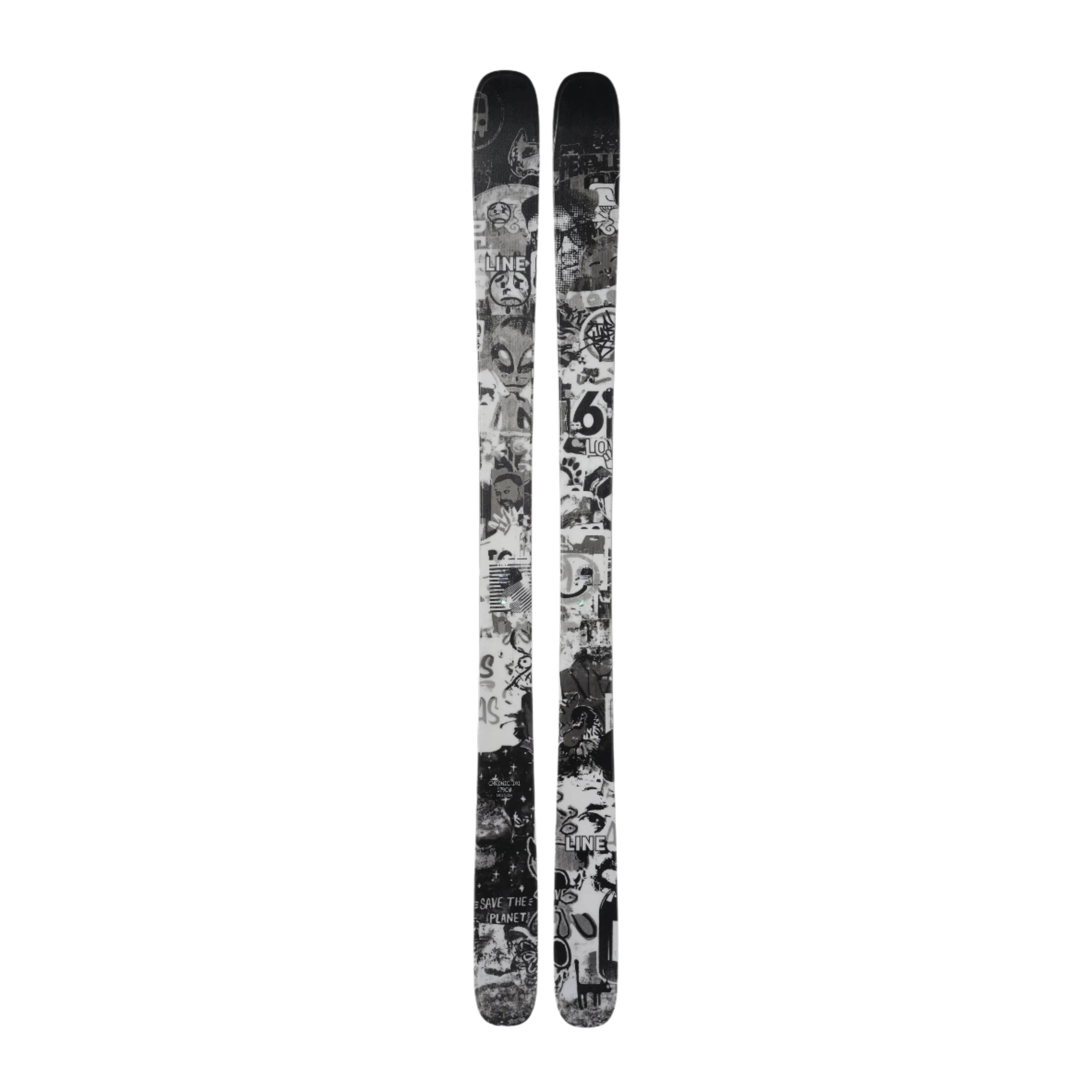 Skis for slushy descents-Line Chronic 101 Ski 2025