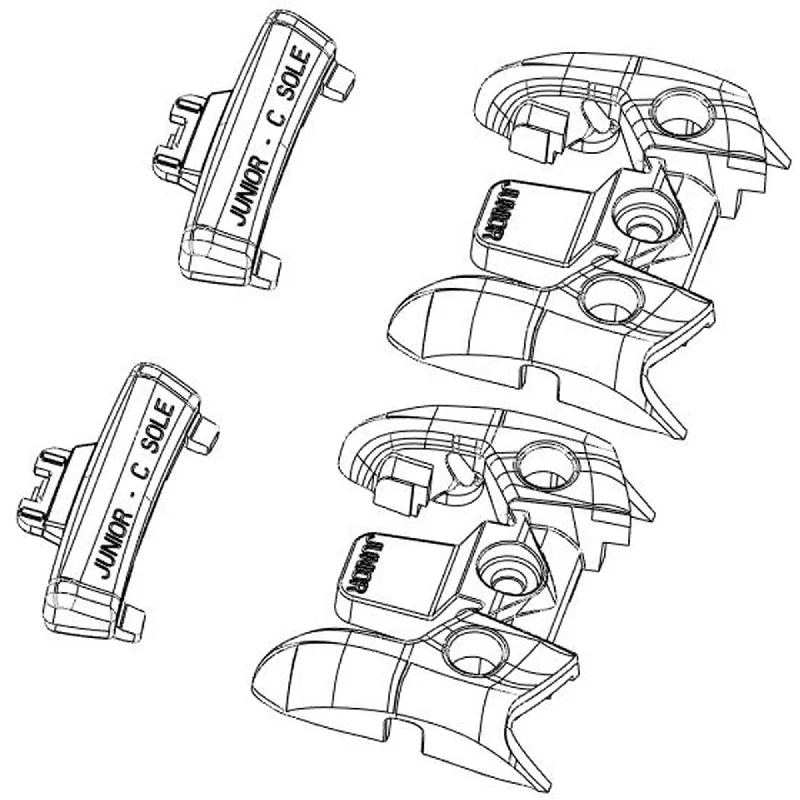 Ski boots for experts-Look Childrens Boot Adapter Kit 1P