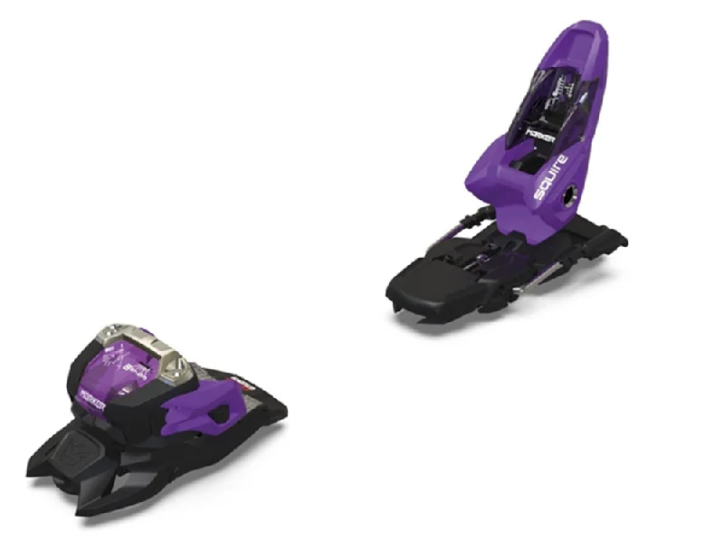 Ski Bindings with Silky Finish-Marker Squire 11 Ski Bindings - Black/Purple 2025