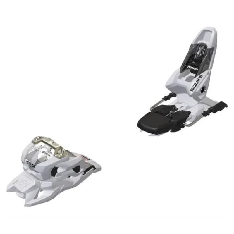 Ski Bindings with Soft Straps-Marker Squire 11 Ski Bindings - White 2025