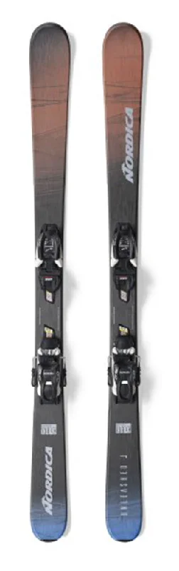 Top skis for icy slopes-Nordica Unleashed J Juniors Ski & Marker 7.0 FDT Binding Package - 2024