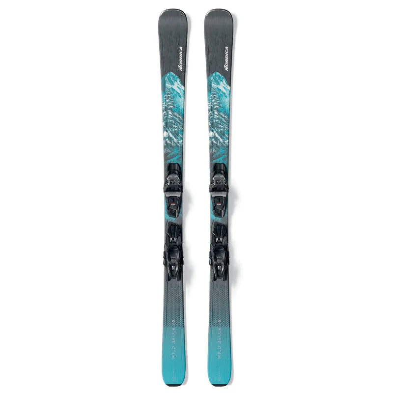 Durable skis for kids-Nordica Wild Belle 78 CA + TP2 10 Skis - Women's 2024