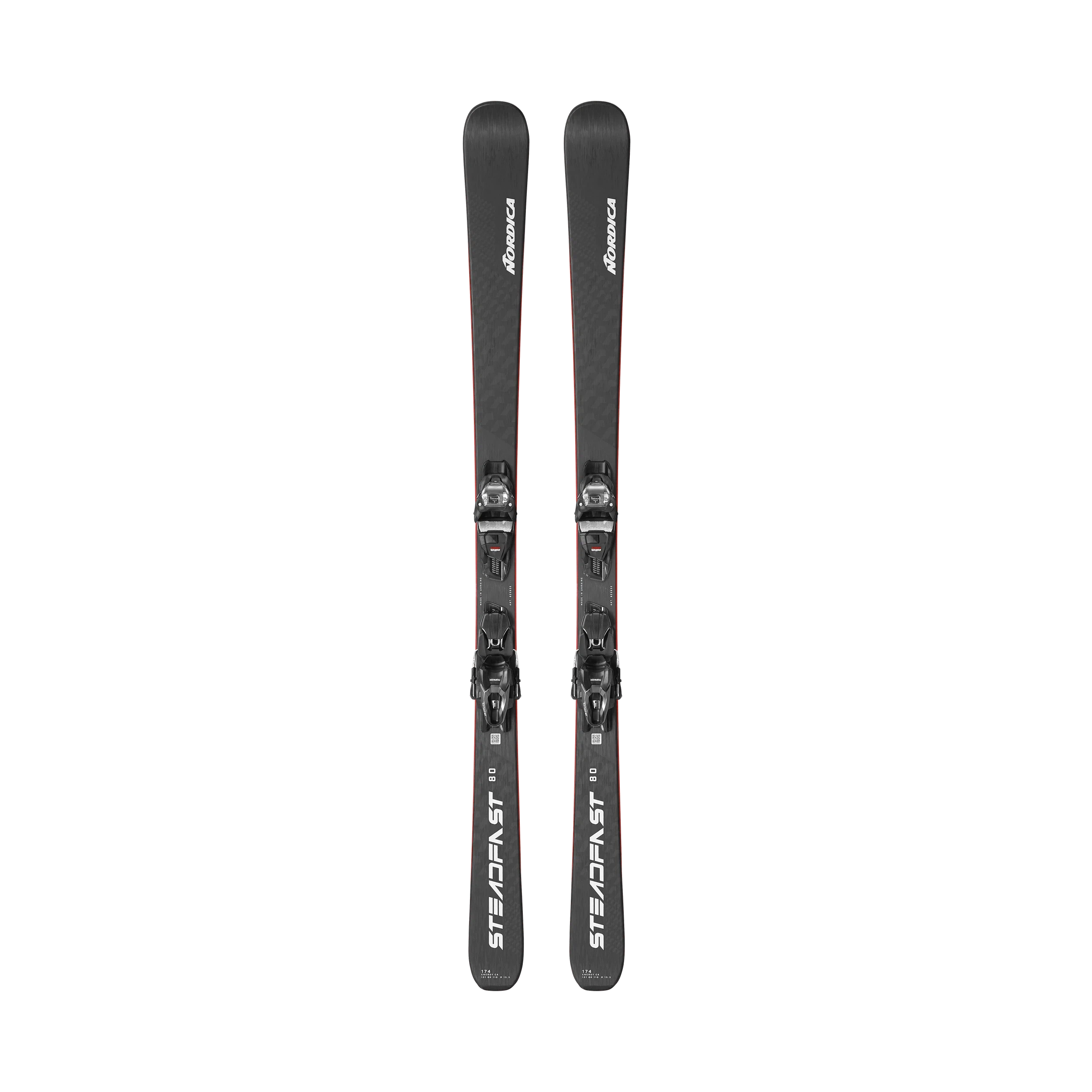 Skis for snowy mountains-Nordica Steadfast 80 CA Ski + TP2 Comp 10 Binding 2025