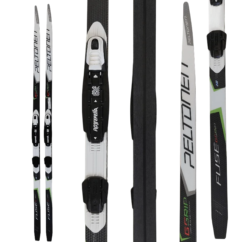 Ski Bindings with Rich Finish-Peltonen G-Grip FUSE Classic Skis & Rottefella BASIC NNN Binding CLEARANCE