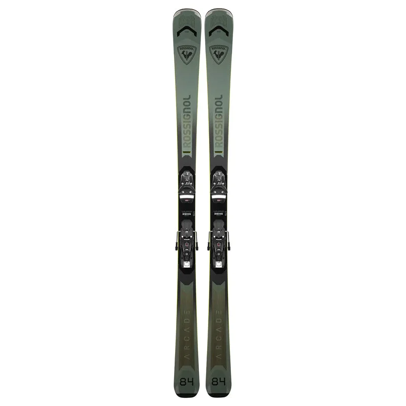 Best skis for carving trails-Rossignol Arcade 84 + SPX 12 Skis 2025