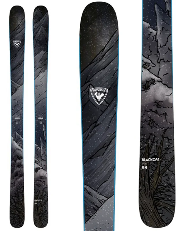 Affordable skis for women-Rossignol Black Ops 98 Skis 2024