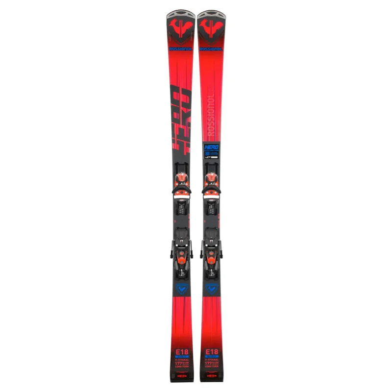 Affordable skis for pros-Rossignol Hero Elite LT TI + SPX 14 Skis 2024