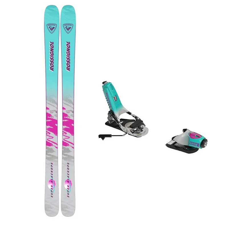 Skis for powder pros-Rossignol Super BlackOps 98 Skis 2025 with Look Pivot 15 Super Edition Bindings