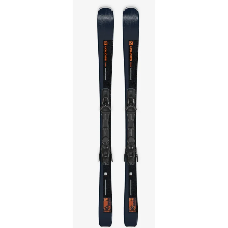 Affordable skis for men-Salomon E Stance 80 + M11 GW L80 B