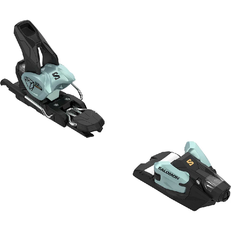 Ski Bindings for Jump Runs-Salomon Strive 12 GW Ski Bindings - Bleached Aqua/Gold  2025