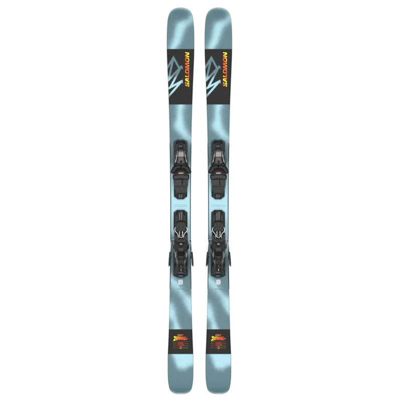 Skis for advanced women-Salomon QST Spark + M10 Skis 2024