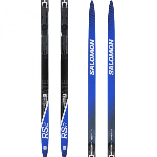 Skis for icy slopes-Salomon RS 8 X-Stiff+Shift Bdg Nordic Skis