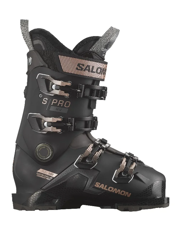 Ski boots for backcountry skiing-Salomon S/Pro 100W HV Womens Ski Boots