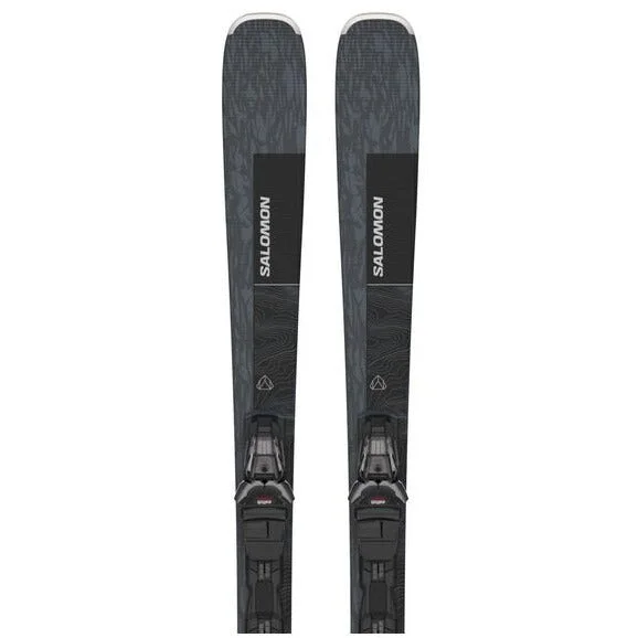 Durable skis for seniors-Salomon Stance 80 + M11 GW