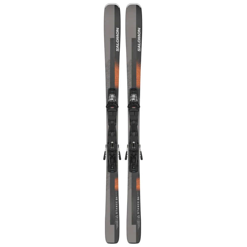 Skis for slushy slopes-Salomon Stance 84 + M12 Skis 2024