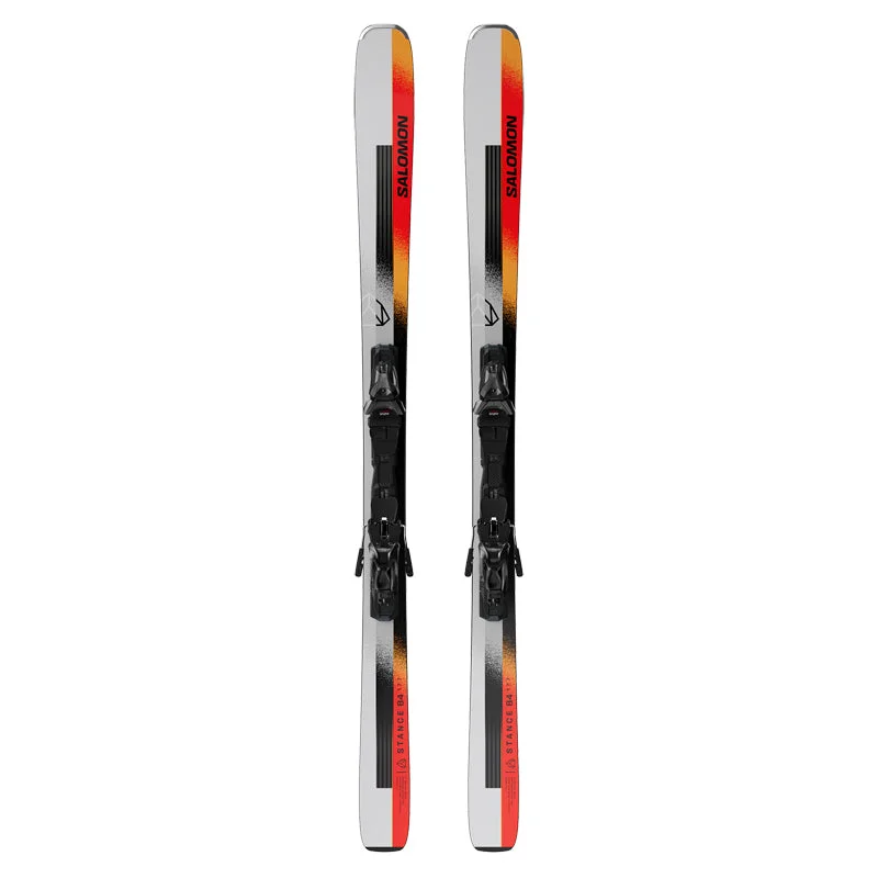 Skis for freestyle pros-Salomon Stance 84 + M12 Skis 2025