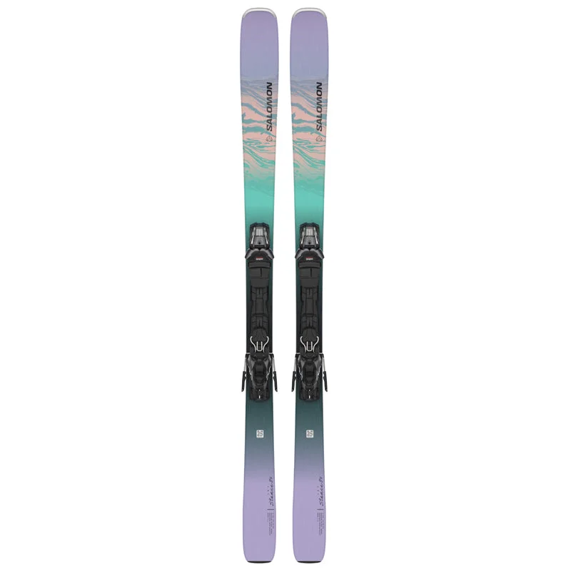 Best skis for tight slopes-Salomon Stance 84 W + M11 Skis - Women's 2025