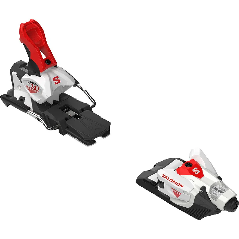 Ski Bindings with Thick Support-Salomon N Strive 16 MN Ski Bindings - White/Fiery Red  2025