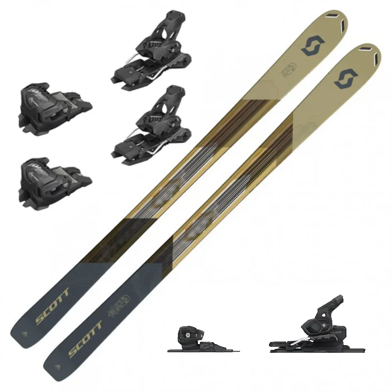 Lightweight skis for backcountry-SCOTT PURE MISSION 98TI SKI + ATTACK 14 BINDING 2023 (LIGHTLY USED)