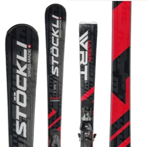 Skis for advanced pros-Stockli LASER WRT Skis With Binding 2025