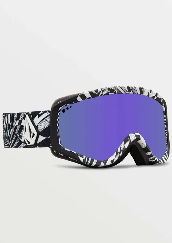 Goggles with shatterproof lenses-Volcom Junior Attunga Snow Goggles