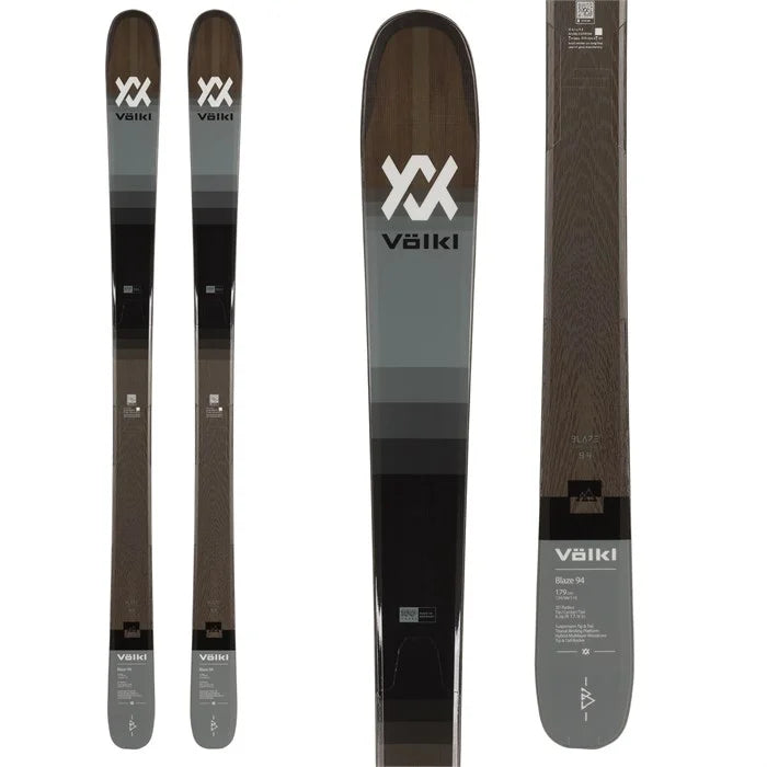 High-performance skis for women-Volkl Blaze 94 Skis 2024