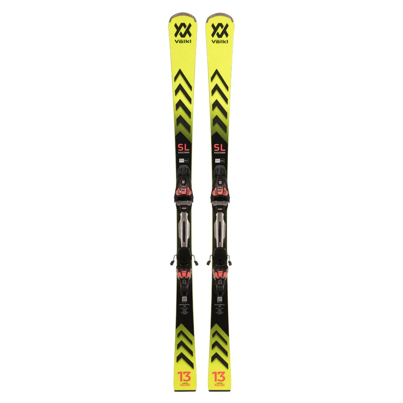 Affordable skis for beginners-Volkl Racetiger SL + RMOT 12 Skis 2024