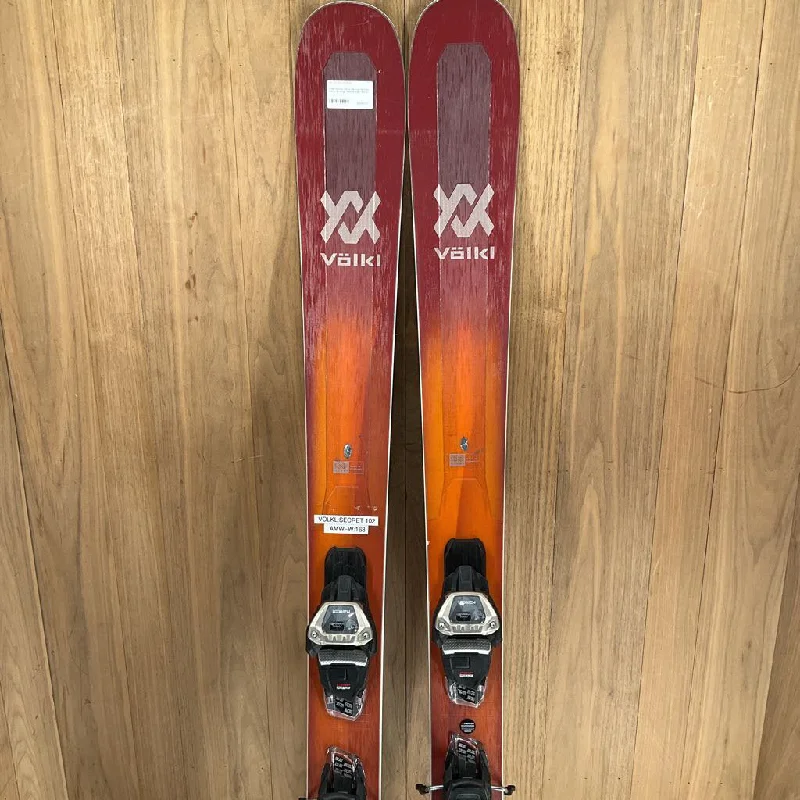 High-performance skis for seniors-Volkl Secret 102 w/ Marker Griffon Demo Bindings