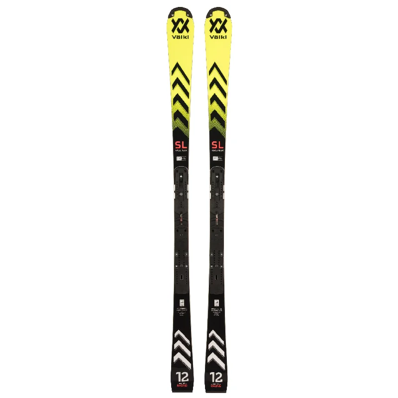 High-performance skis for women-Volkl 2024 RACETIGER SL R FIS with Plate Ski