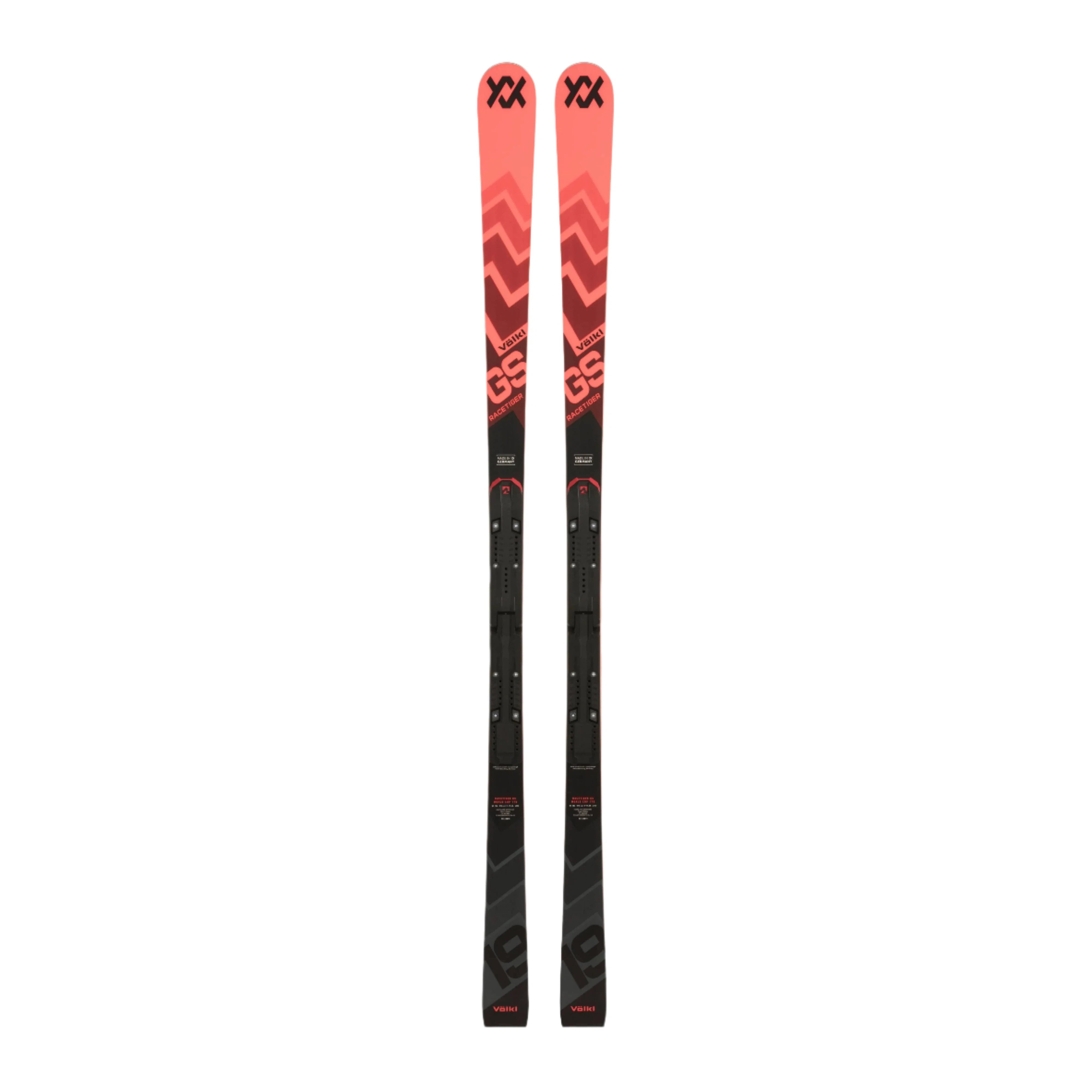 Durable skis for daily use-Volkl Racetiger GS R Junior with Plate Ski 2025